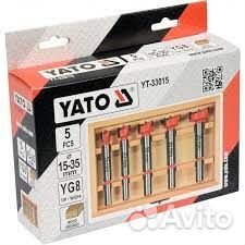 Свёрла Форстнера Yato по дереву 15, 20, 26, 30, 35