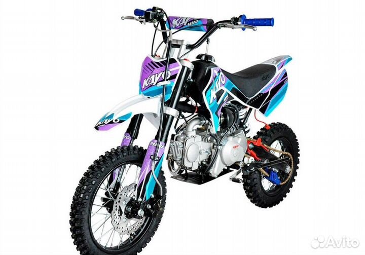 Питбайк kayo mini YX125EM 14/12 (механ. сцепл., эл