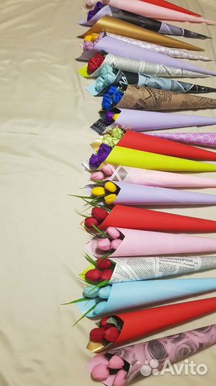 Корпоративные букеты из мыльных цветов