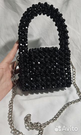Сумка из хрустальных бусин