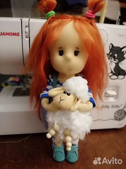 Текстильная кукла ручной работы