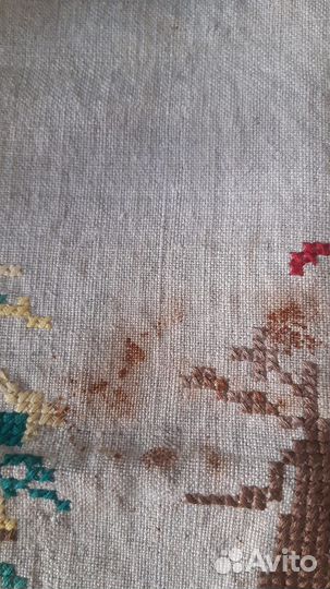 Старинная вышивка крестиком. Картина