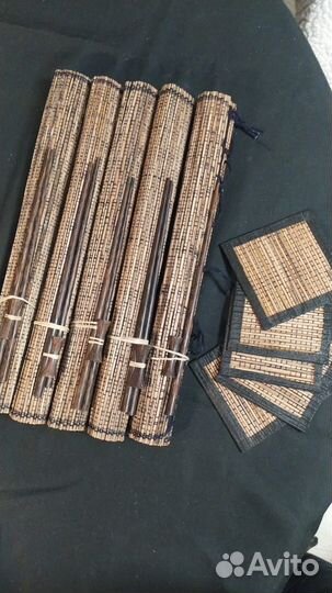 Набор для суши: бамбуковые салфетки и палочки