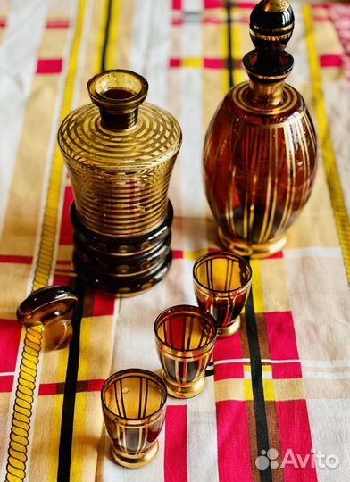 Штоф / графин чешское стекло Богемия