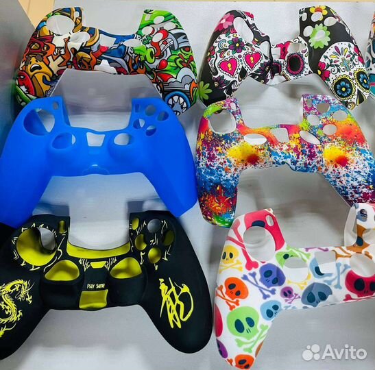 Силиконовые защитные чехлы для PS4 PS5
