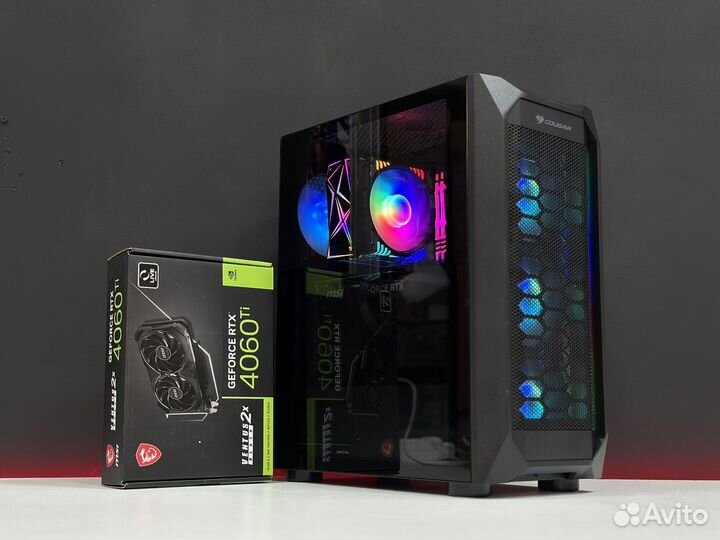 Игровой Новый Пк Core i5 12th 16G озу RTX4060ti 8G
