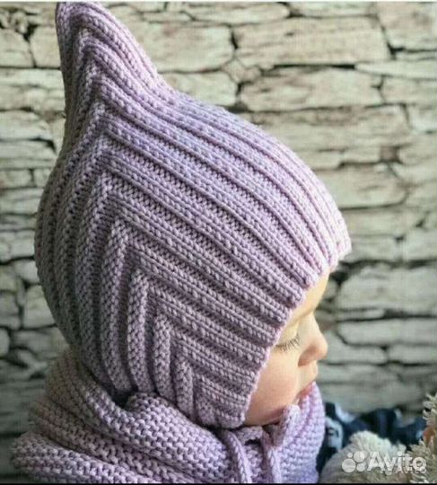 Шапка Эльф и снуд меринос