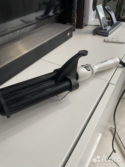 Щипцы для завивки волос Galaxy (плойка, стайлер)