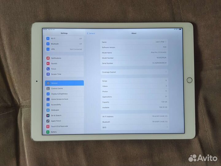 iPad Pro 12.9 128 GB