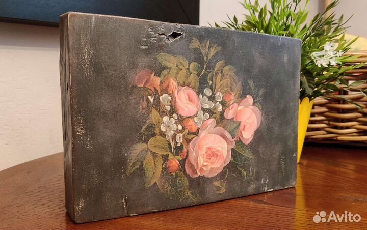 Дубовое панно ручной работы