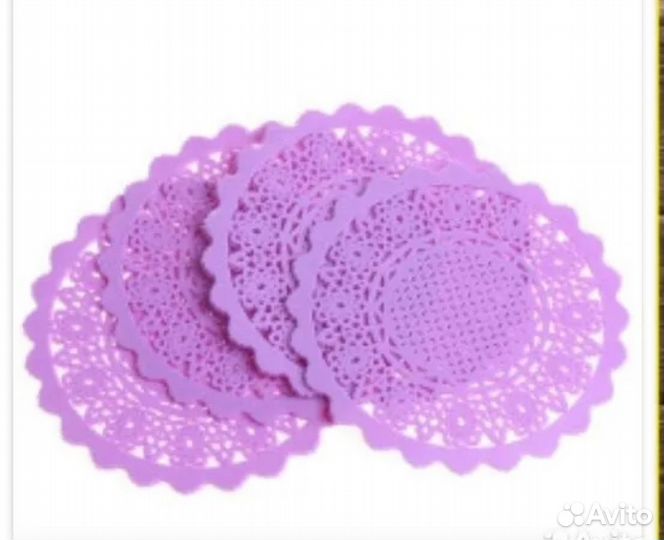 Подставки под горячее. Силикон4 шт. Дерево 6шт