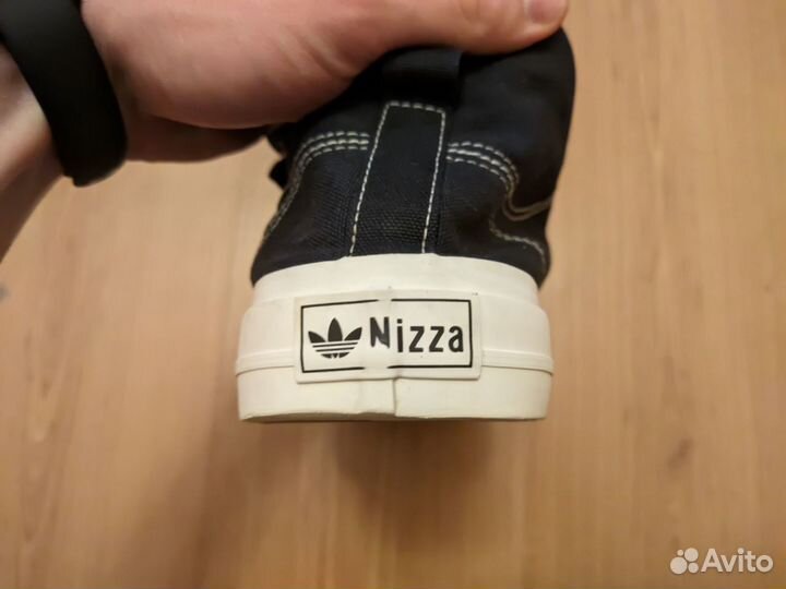 Кеды adidas originals nizza hi RF чёрные