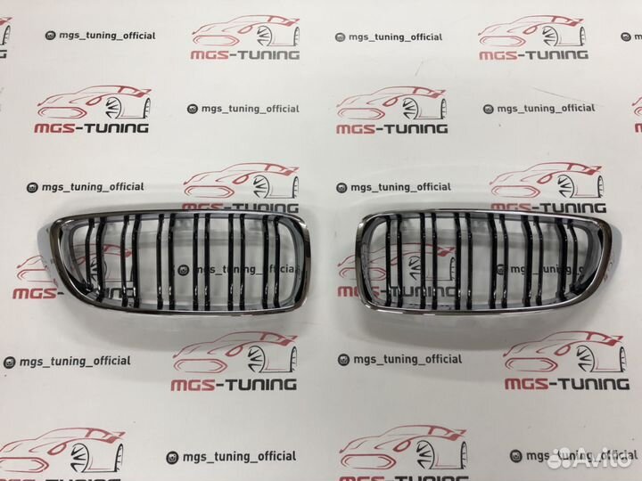 Ноздри в BMW 4 f32 в стиле М4 с хром ободом