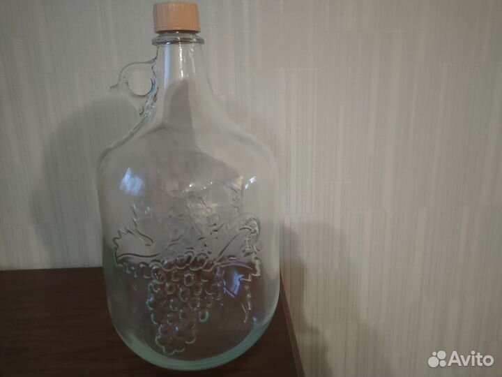 Бутыль стеклянная 5 литров 4 Штуки