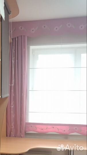 Портьеры с занавеской (Римская)