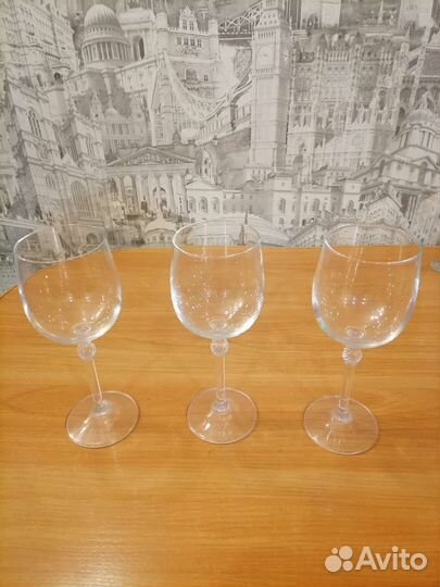 Бокалы подставные тарелки 11 штук