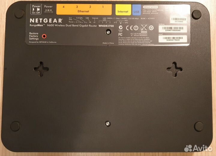 Wi-Fi Роутер netgear wndr3700 RangeMax N600