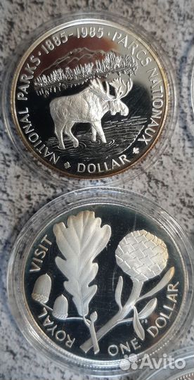 Серебрянные пруф proof монеты мира