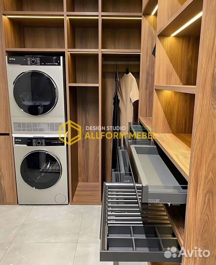 Гардеробная система на заказ от производителя