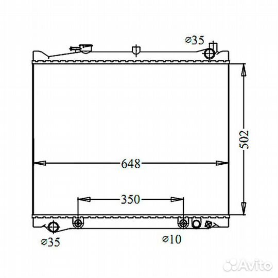 Радиатор mazda MPV 95-99 MA-0033-26-K (GSP)