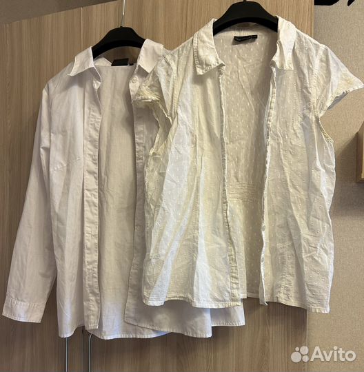 Женские белые блузки 48-50