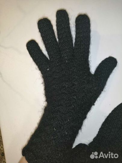 Перчатки ажурные вязаные