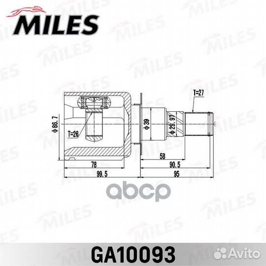 ШРУС nissan pathfinder R51/ navara 05-13