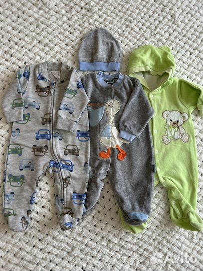 Вещи пакетом на мальчика 62- 74