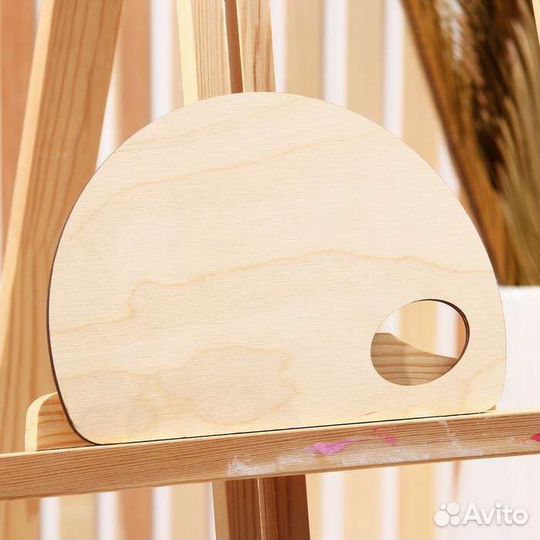 Палитра для красок деревянная