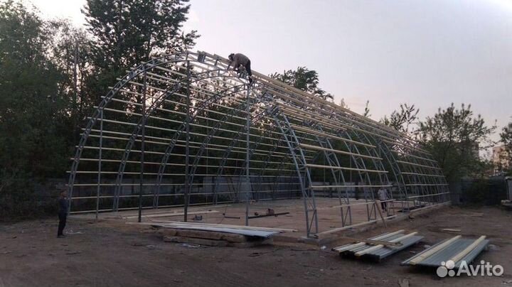 Фермы каркас дуги арки для ангара 9м9000 мм