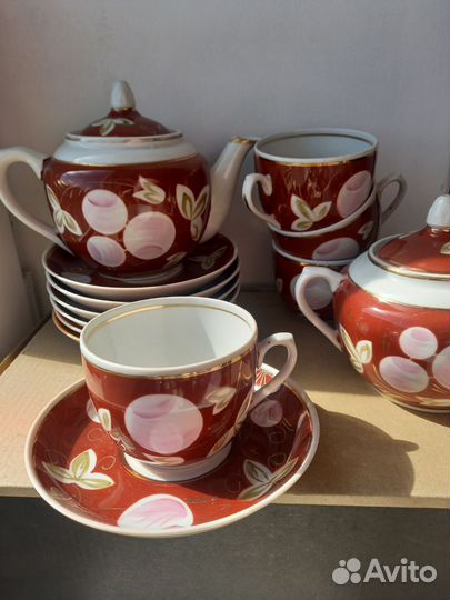 Сервиз чайный Вербилки Слива лфз СССР Thun