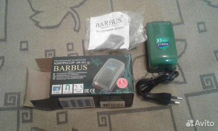 Компрессор аквариумный Barbus air 001