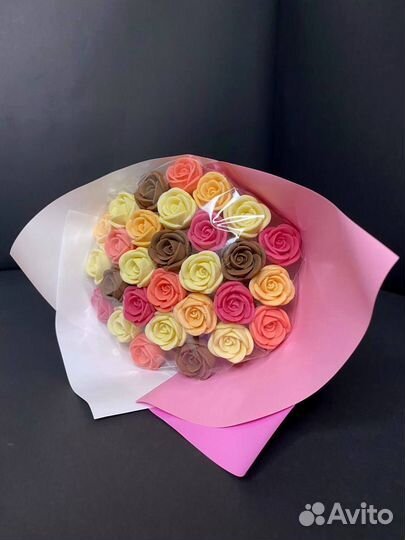 Розы из Бельгийского Шоколада - 29 шт в Букете