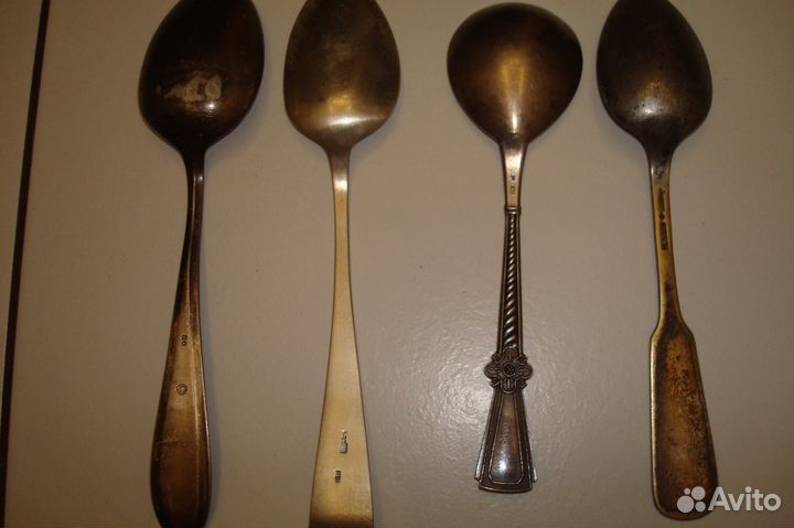 Серебрянные ложки чаиные 7шт разные веса есть 1827