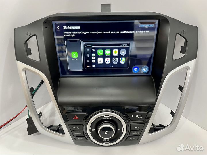 Android магнитола с рамкой Ford Focus 2012-2017