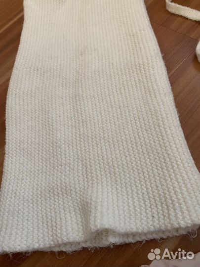 Шапка, пинетки, комбинезон, варежки, постельное