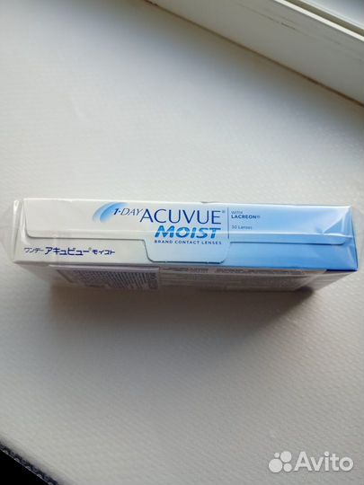Линзы контактные Acuvue Moist –4.75 однодневные