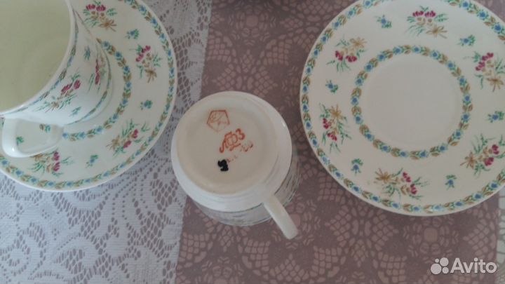 Кофейные пары лфз 6 шт тонкий фарфор