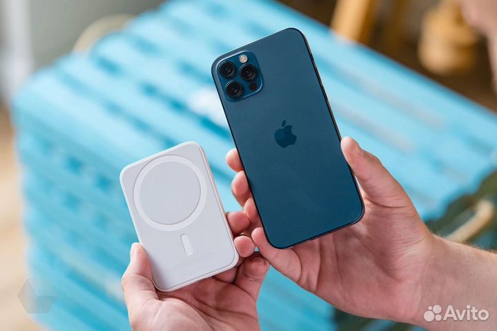 Беспроводная зарядка iPhone магнитная powerbank