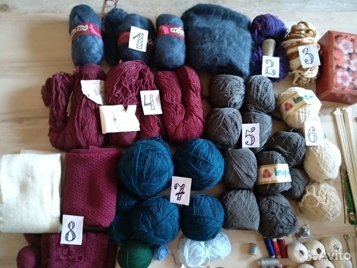 Пряжа, нитки, мулине, спицы, крючки для вязания