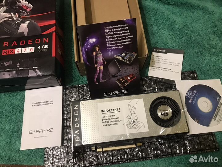 Видеокарта Sapphire RX470 4gb