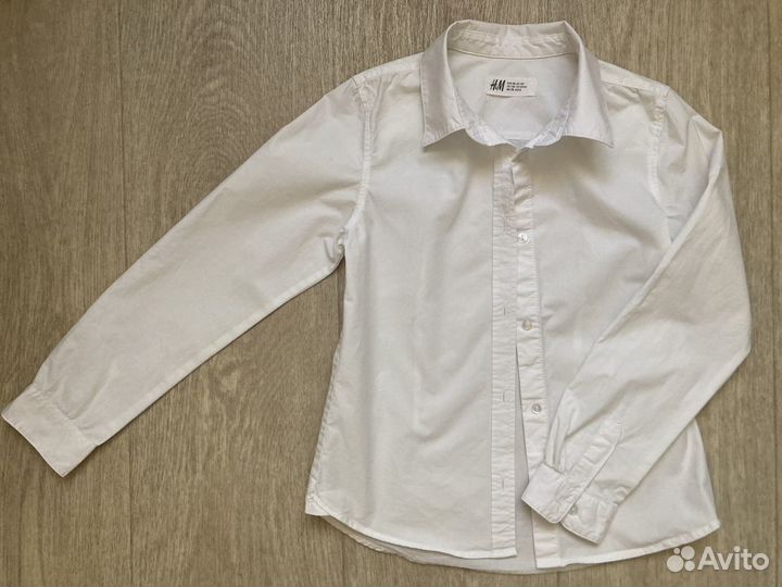 Рубашка белая H&M для мальчика