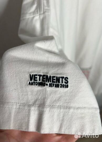 Футболка vetements оригинал
