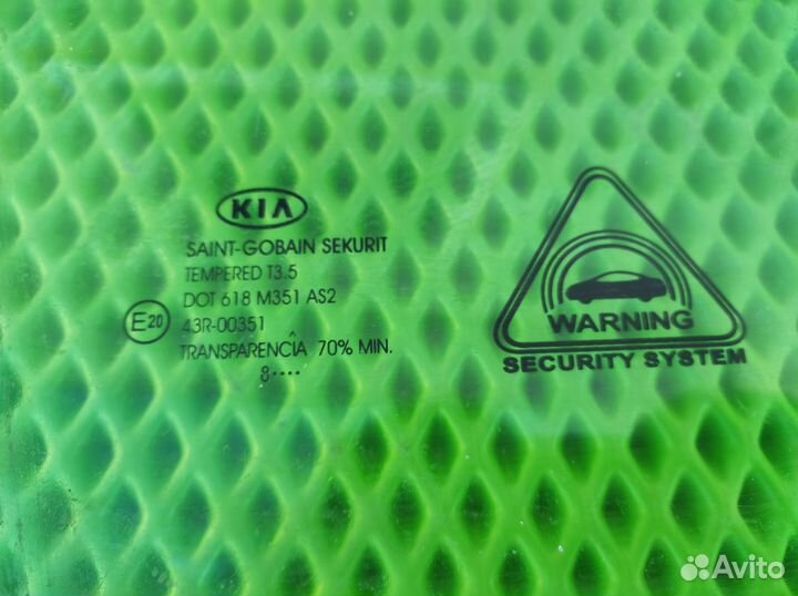 Стекло двери передней правой KIA Ceed 2007 2012