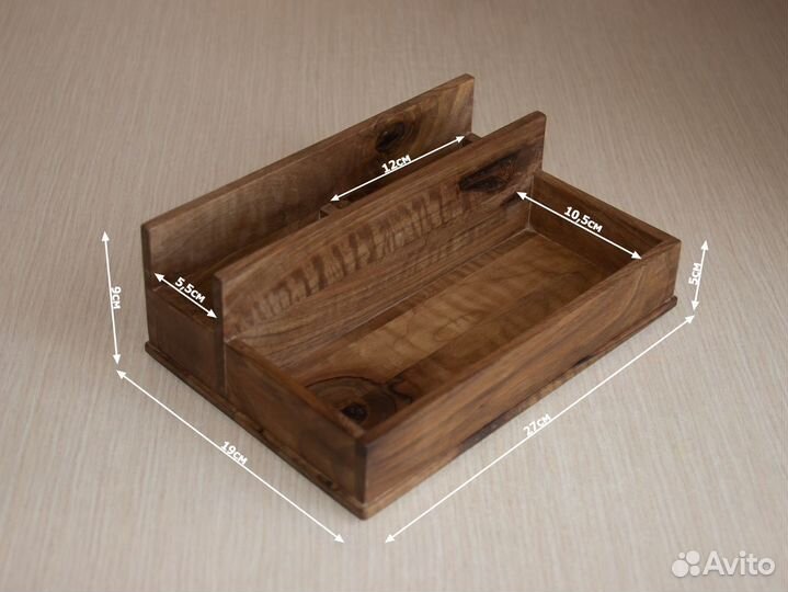 Салфетница подставка для специй из дерева