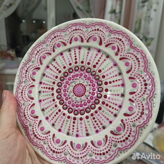 Тарелка ручная роспись