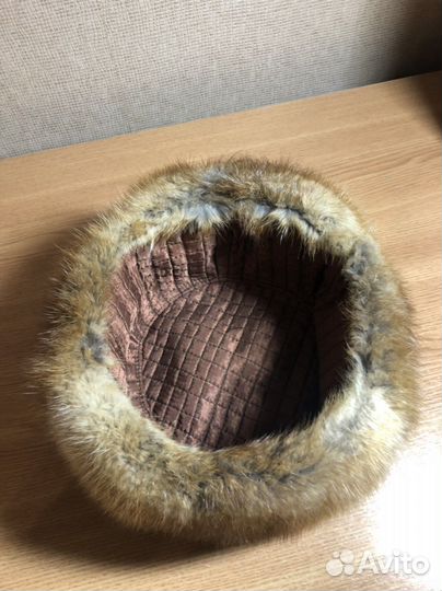 Мужская шапка из ондатры