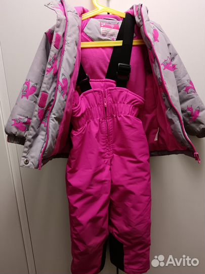 Зимний костюм для девочки 104