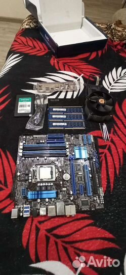 Комплект мать проц память