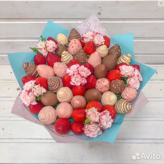 Букет из клубники в шоколаде